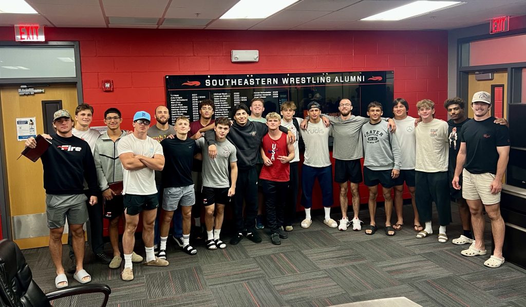 Wrestling Team from SUF has 20 teammates come together for a Bible Study